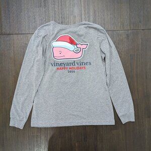 Vineyard Vines | Long Sleeve Santa Whale Happy Holidays